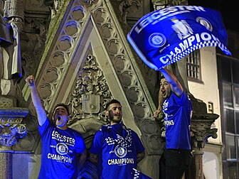 Emotional Leicester fan who wa...